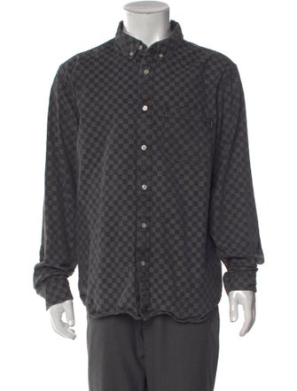 Supreme Plaid Print Long Sleeve Shirt