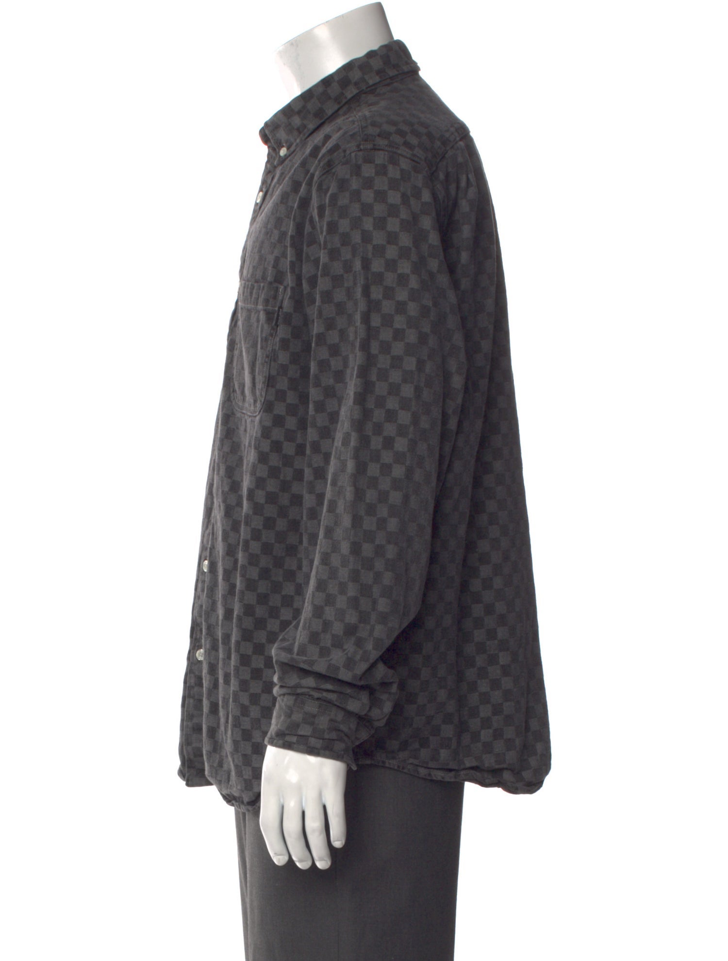 Supreme Plaid Print Long Sleeve Shirt