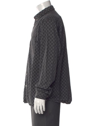 Supreme Plaid Print Long Sleeve Shirt