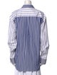 Alexander Wang Striped Long Sleeve Button-Up Top