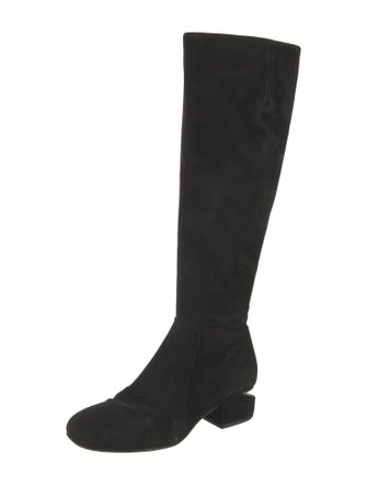 Alexander Wang Suede Riding Boots