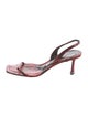 Alexander Wang Snakeskin Animal Print Slingback Sandals