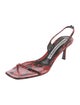 Alexander Wang Snakeskin Animal Print Slingback Sandals