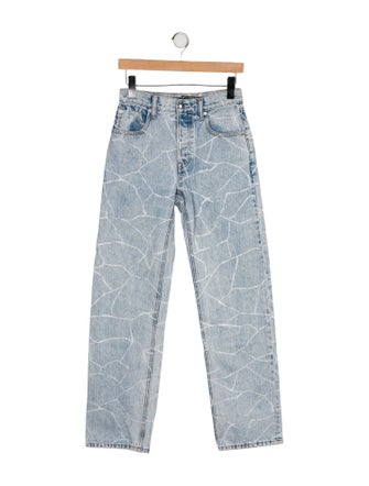 Alexander Wang Mid-Rise Straight Leg Jeans