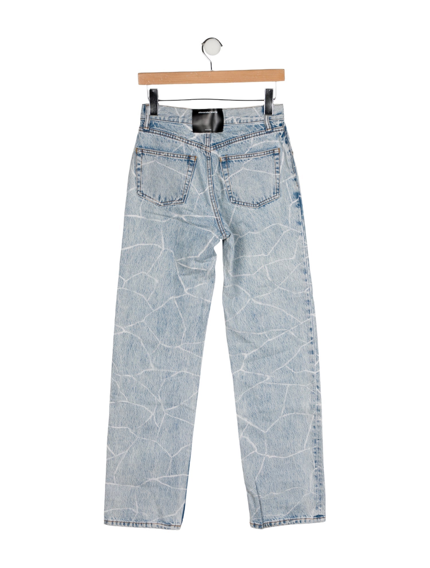 Alexander Wang Mid-Rise Straight Leg Jeans