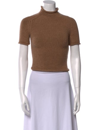 Alexander Wang Wool Turtleneck Crop Top