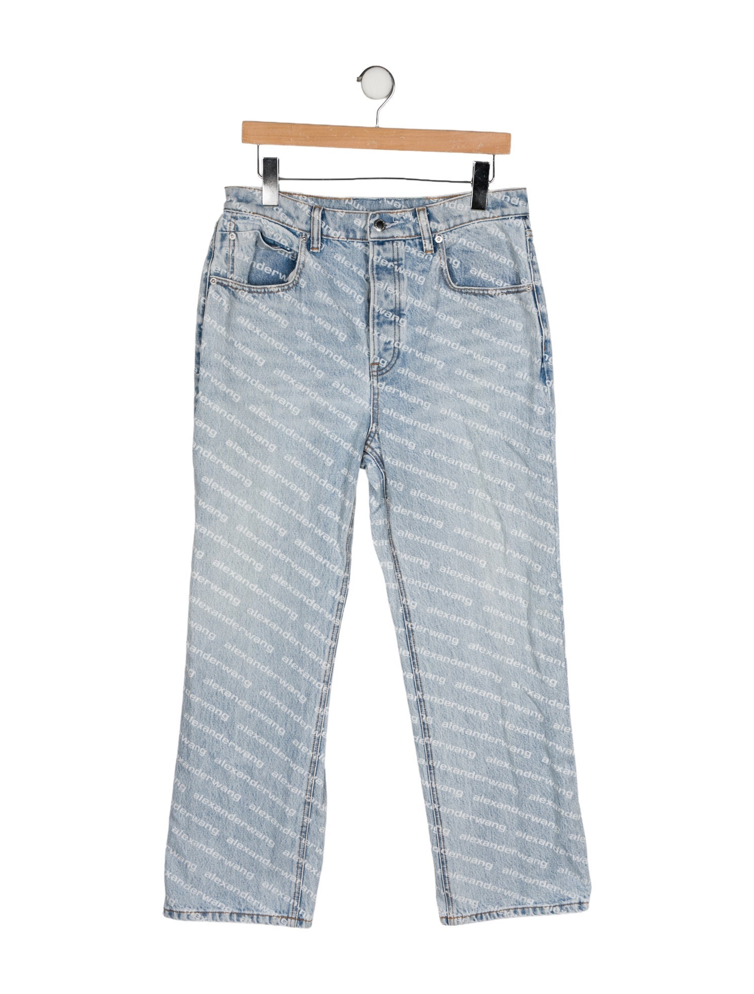 Alexander Wang High-Rise Straight Leg Jeans