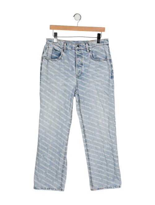 Alexander Wang High-Rise Straight Leg Jeans