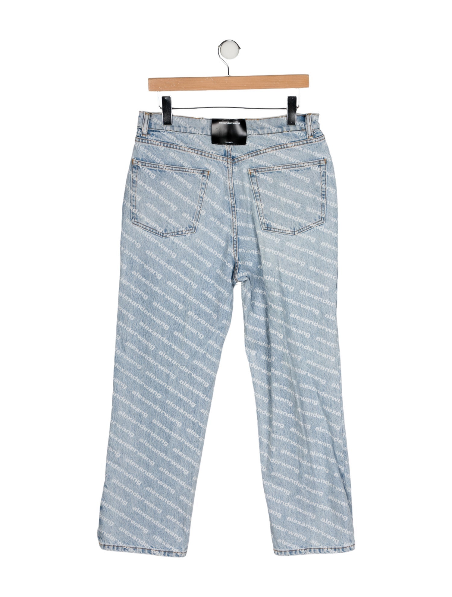 Alexander Wang High-Rise Straight Leg Jeans