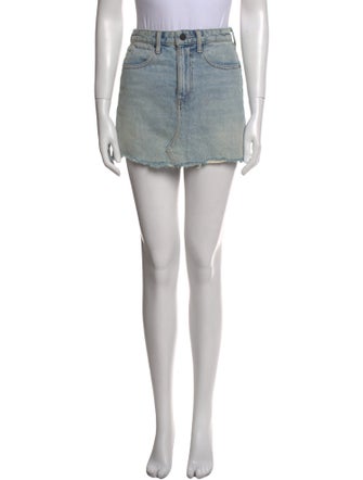 Alexander Wang Distressed Accents Mini Skirt