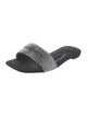 Alexander Wang Leather Crystal Embellishments Slides