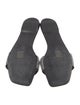 Alexander Wang Leather Crystal Embellishments Slides