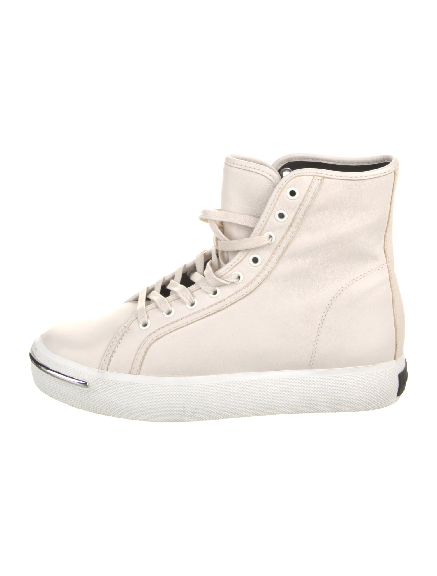 Alexander Wang Leather Wedge Sneakers