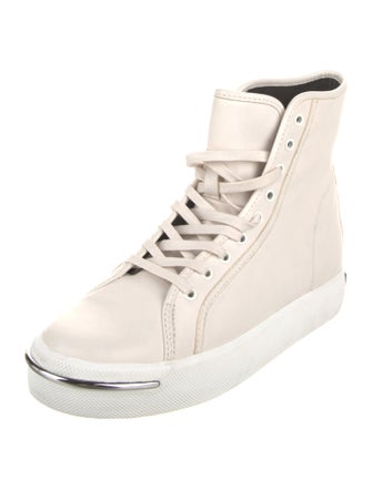 Alexander Wang Leather Wedge Sneakers