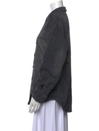 Alexander Wang Long Sleeve Button-Up Top