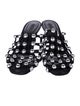 Alexander Wang Suede Studded Accents Slides