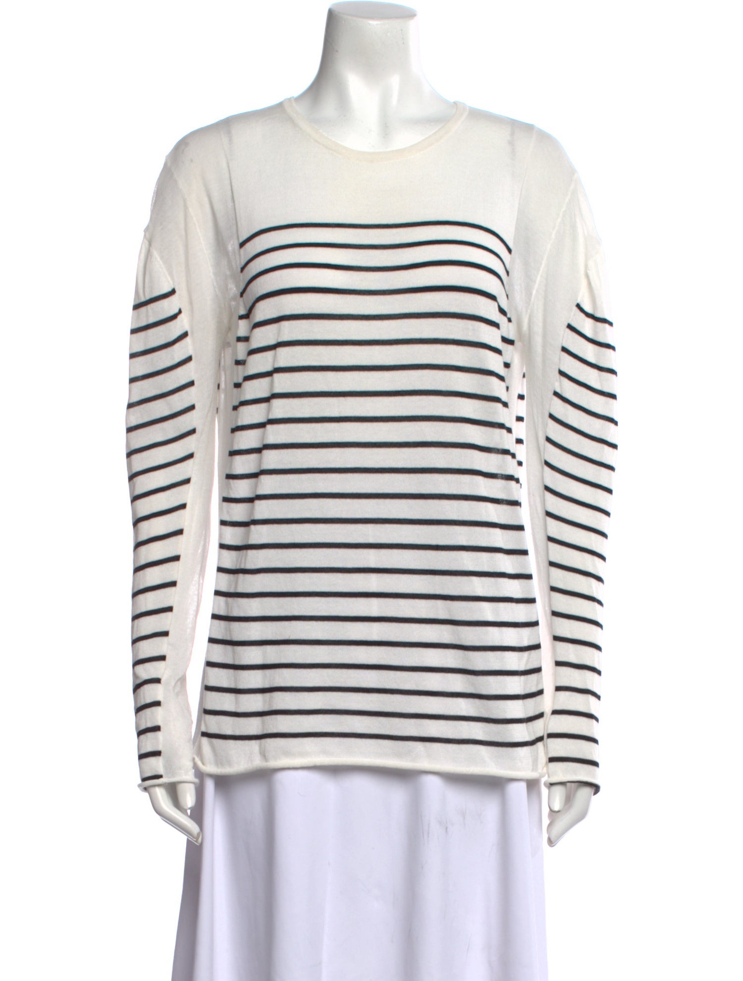 Alexander Wang Striped Scoop Neck Sweater