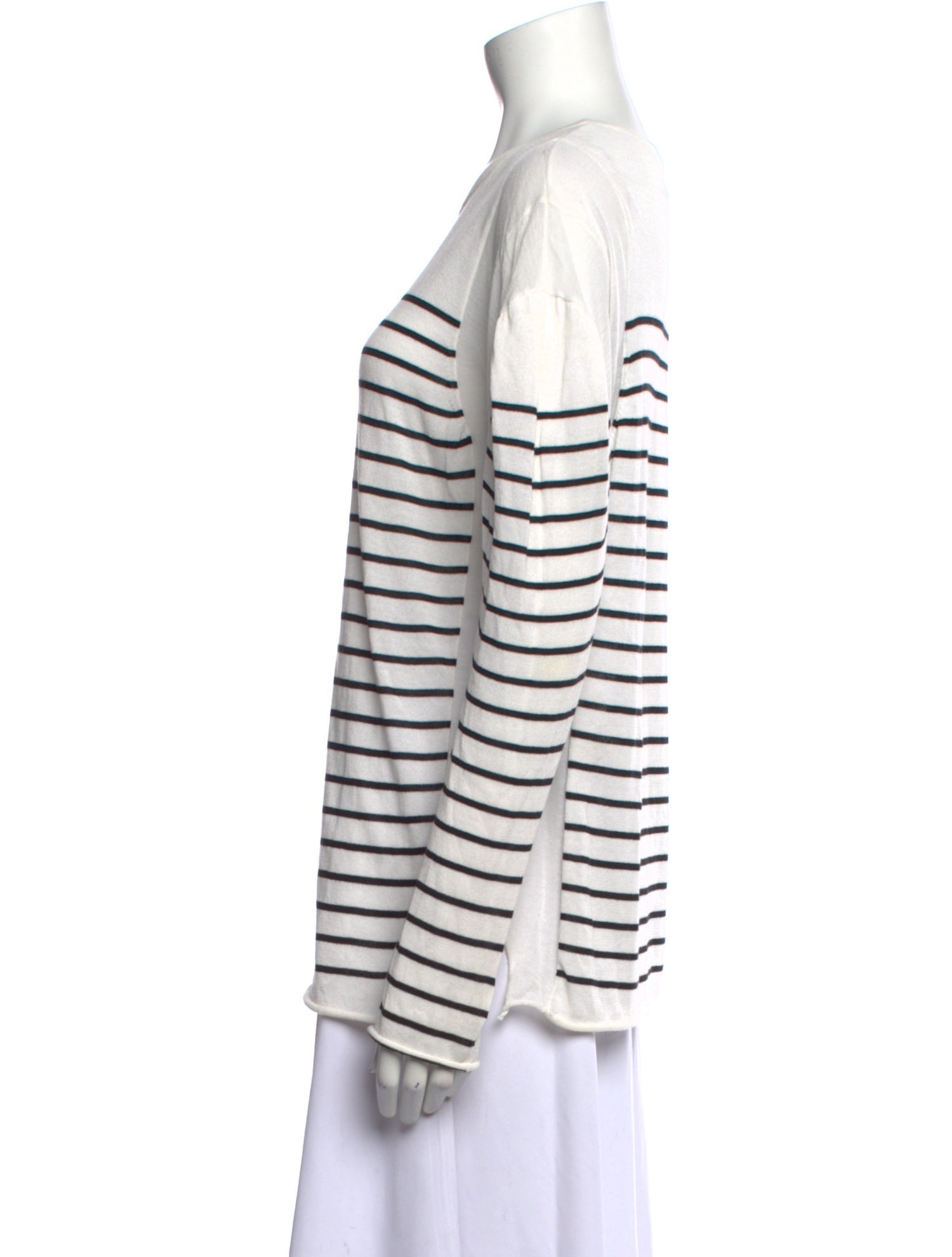 Alexander Wang Striped Scoop Neck Sweater