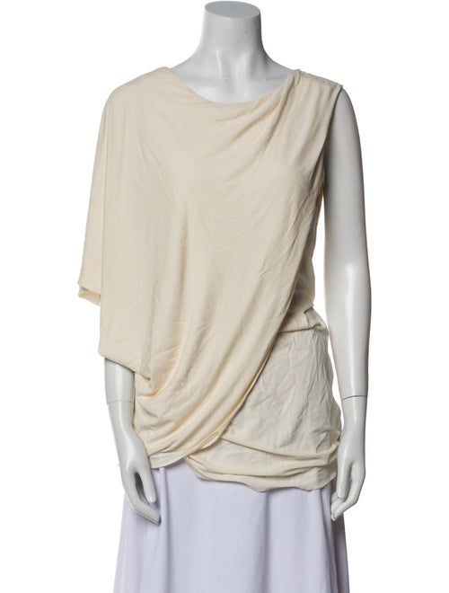 Alexander Wang Cowl Neck Three-Quarter Sleeve Top