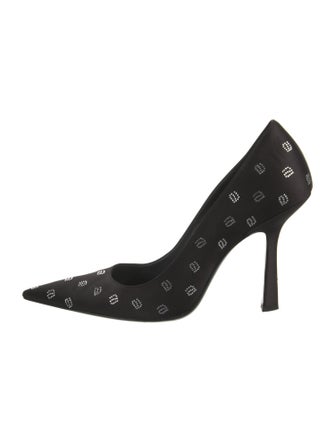 Alexander Wang Satin Crystal Embellishments Pumps