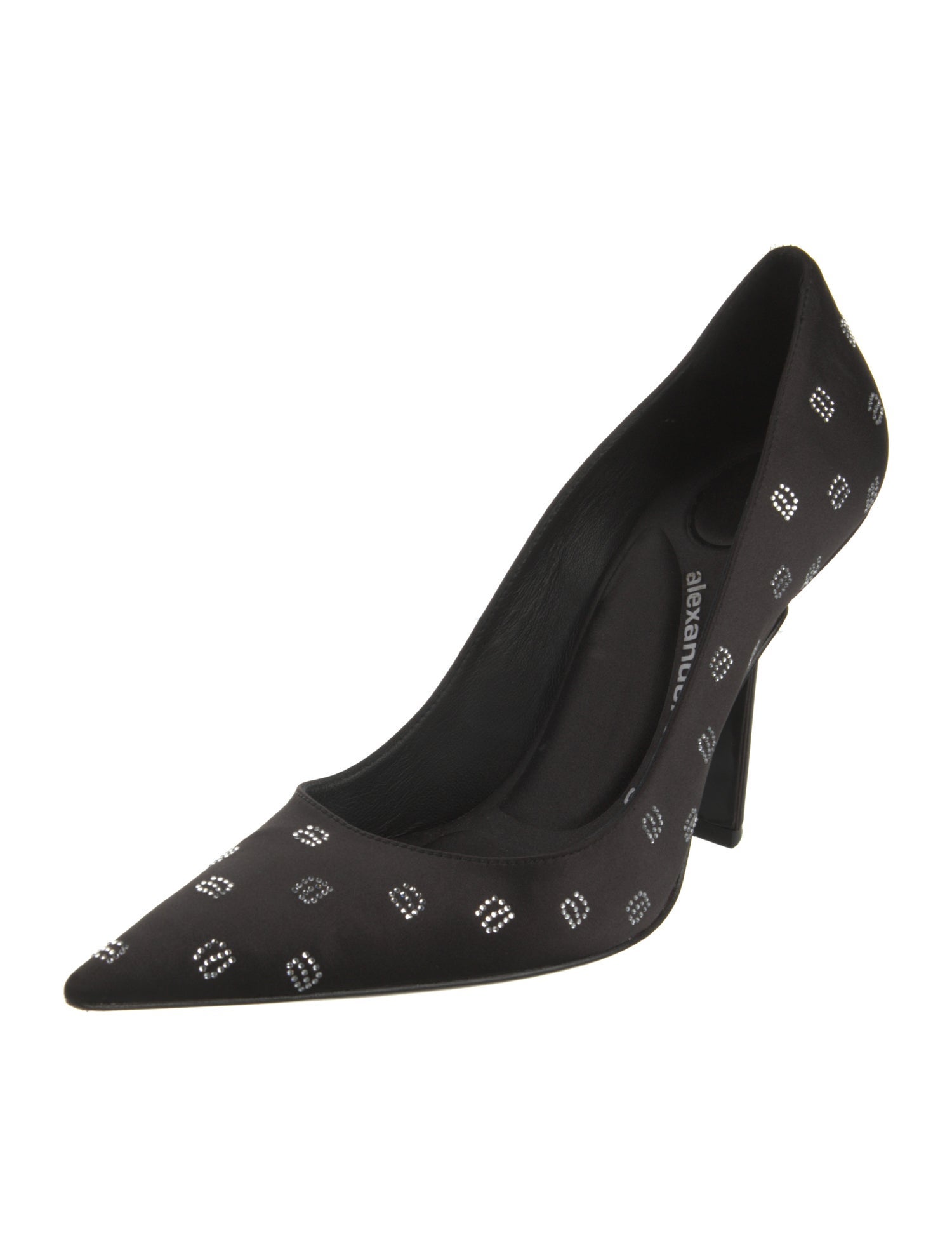 Alexander Wang Satin Crystal Embellishments Pumps