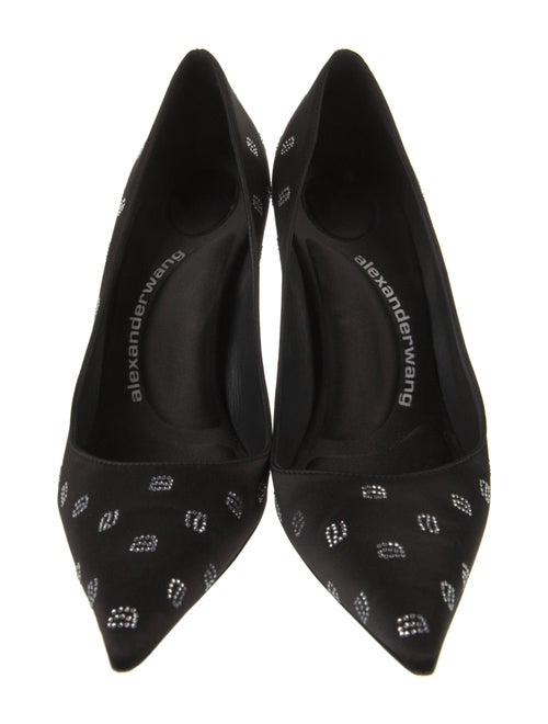 Alexander Wang Satin Crystal Embellishments Pumps
