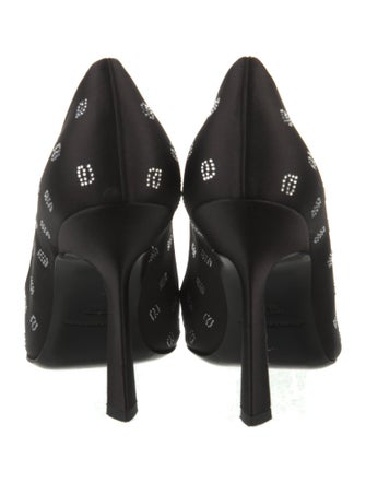 Alexander Wang Satin Crystal Embellishments Pumps