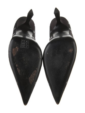 Alexander Wang Satin Crystal Embellishments Pumps