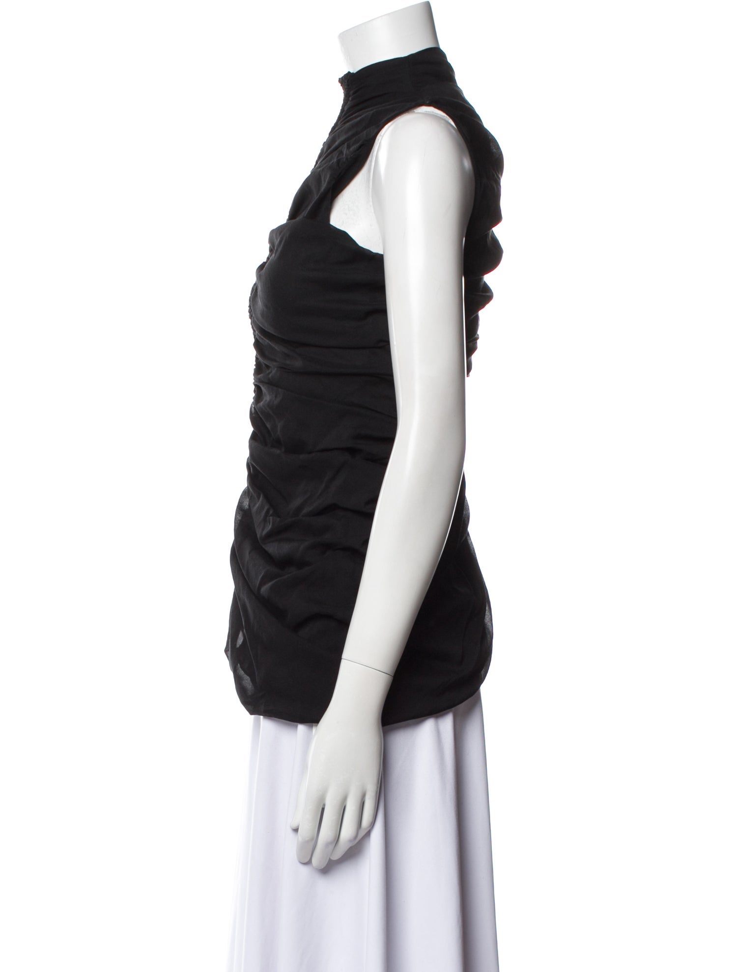 Alexander Wang Silk Mock Neck Top