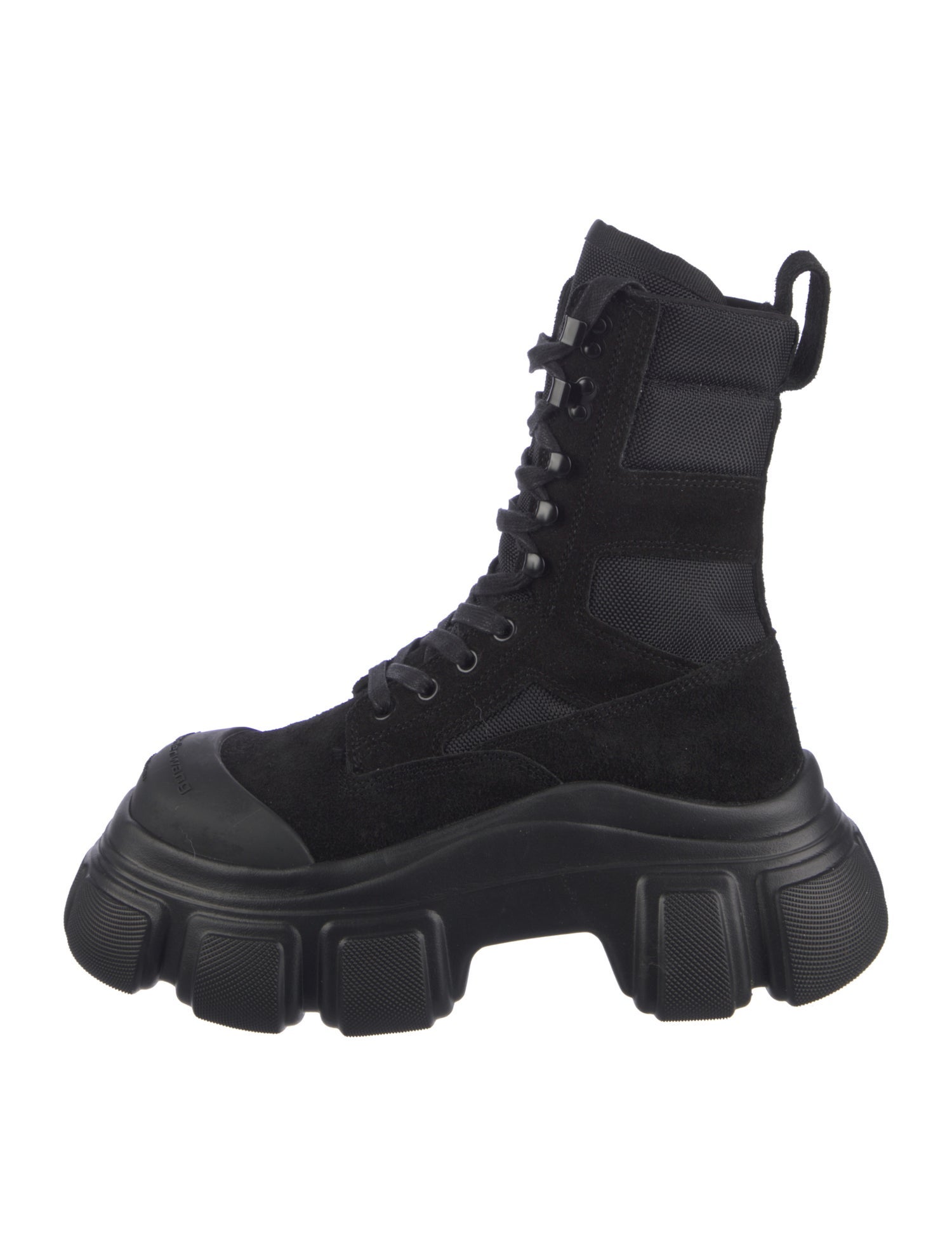 Alexander Wang Suede Combat Boots