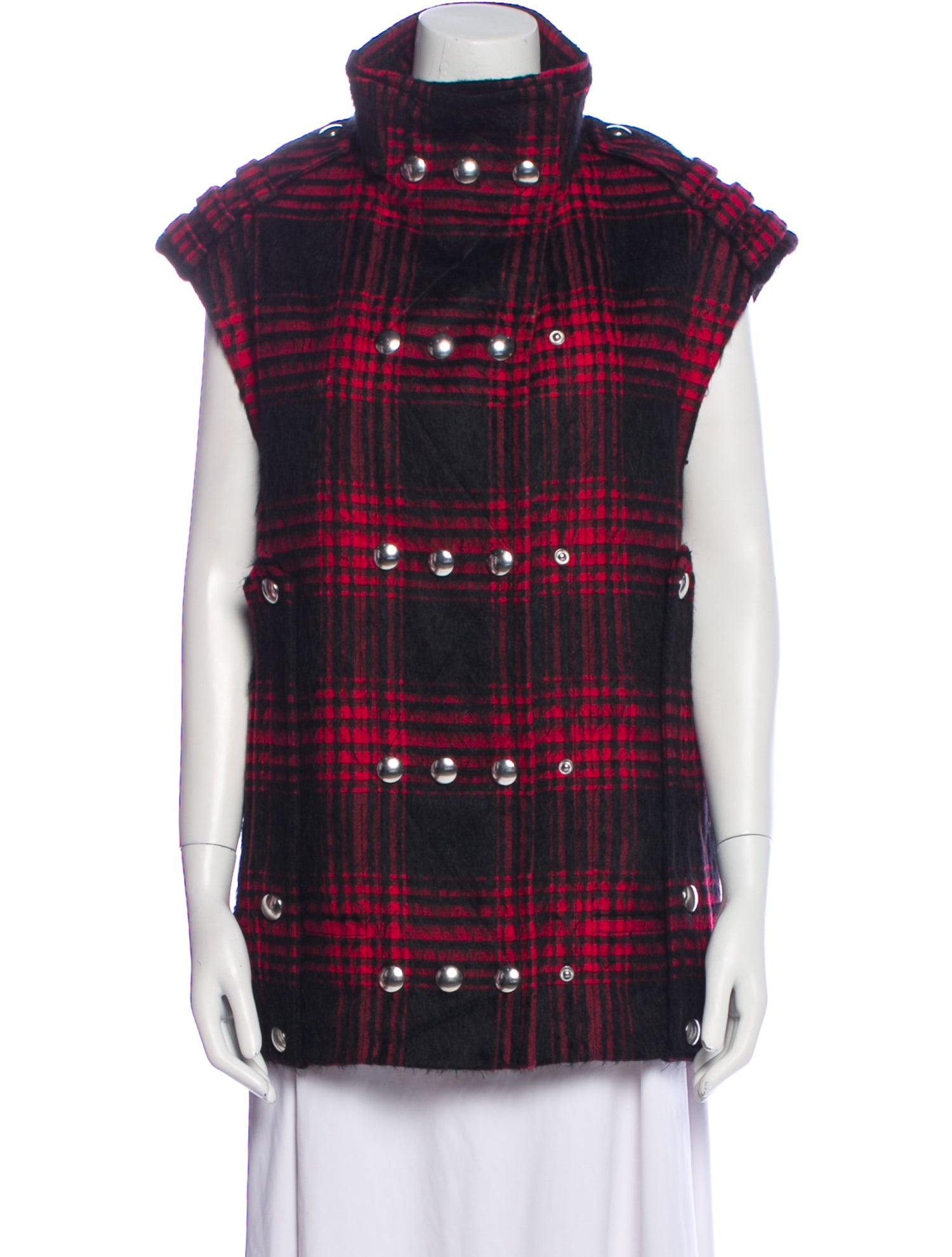 Alexander Wang Plaid Print Vest