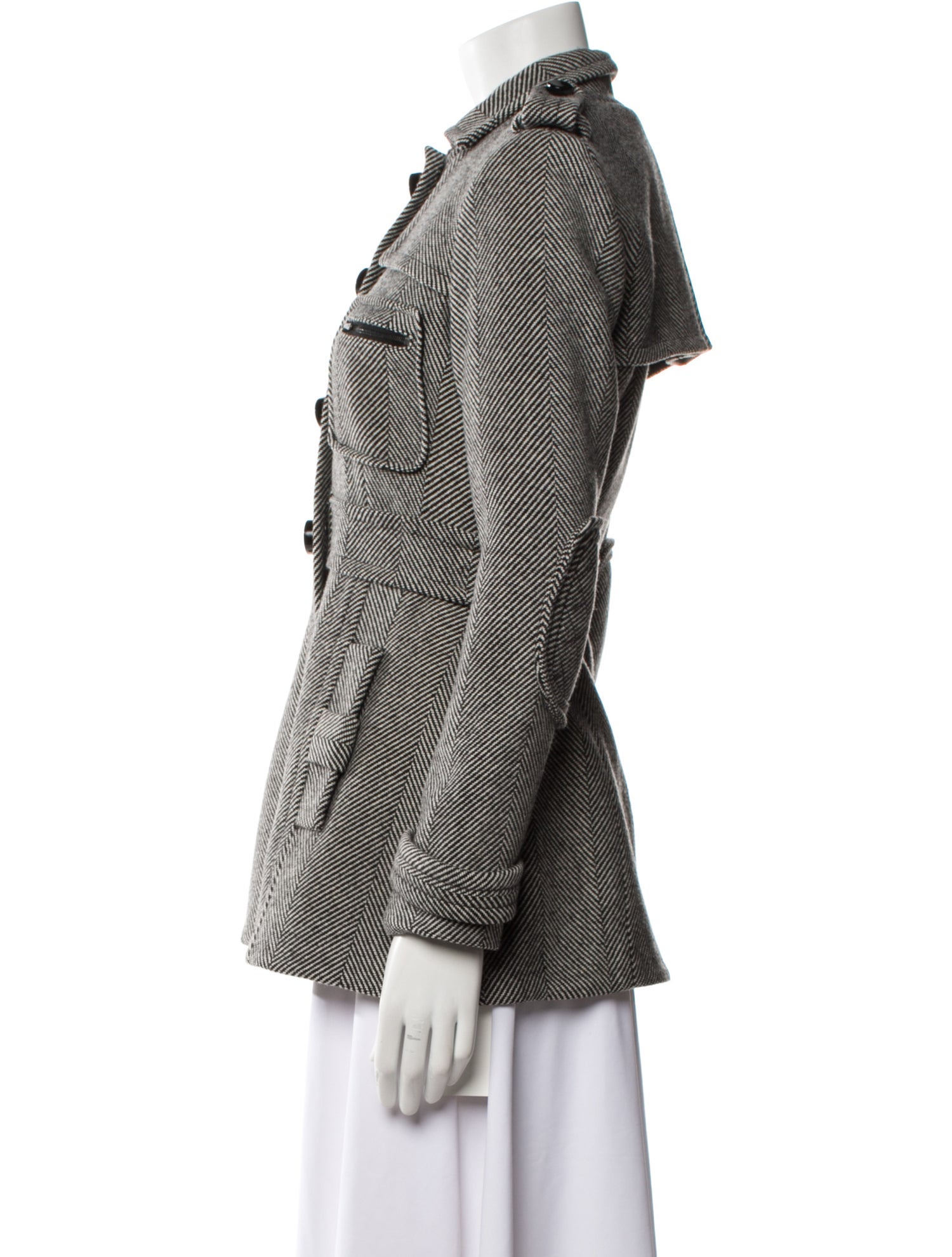 Alexander Wang Wool Striped Coat