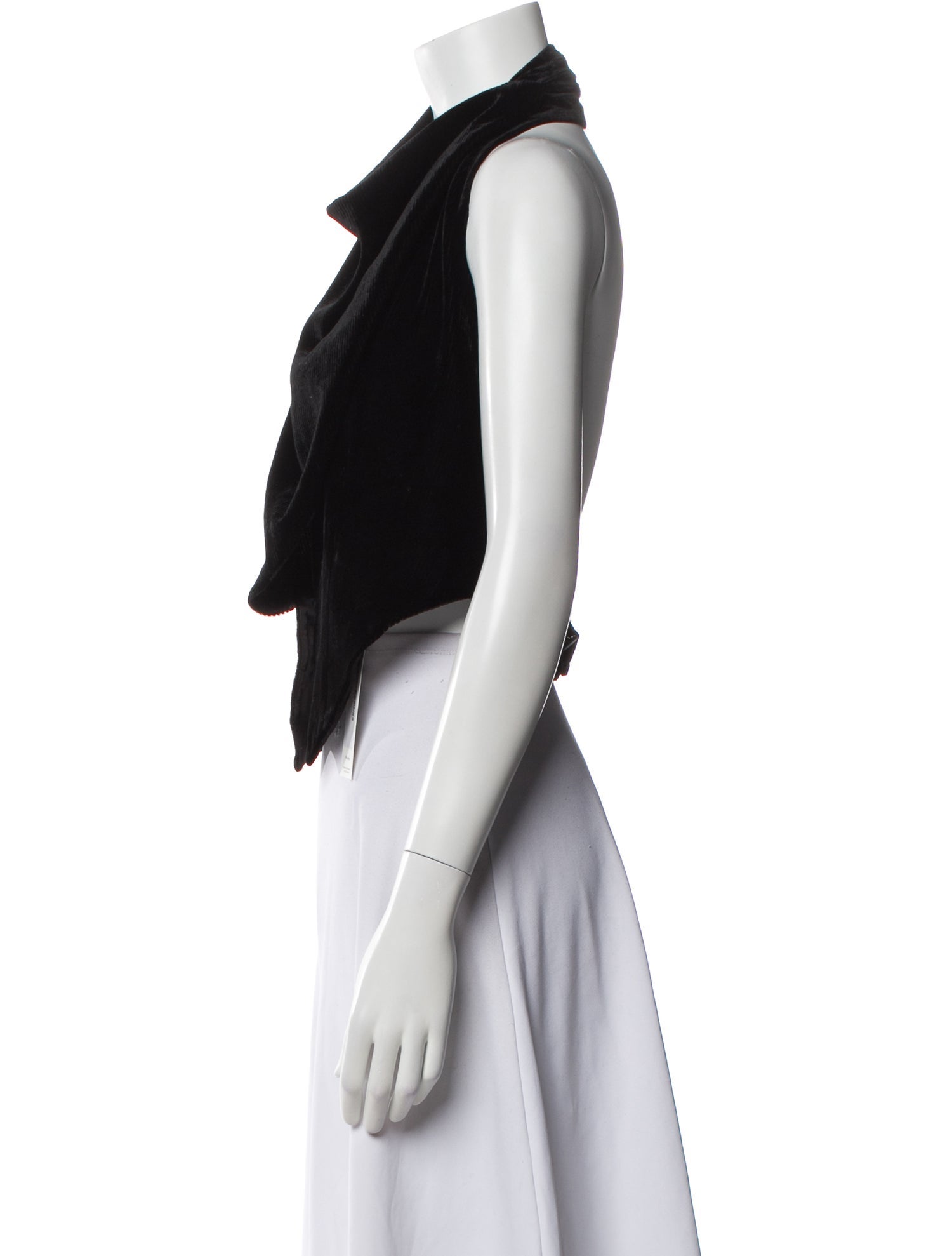 Alexander Wang Cowl Neck Sleeveless Crop Top