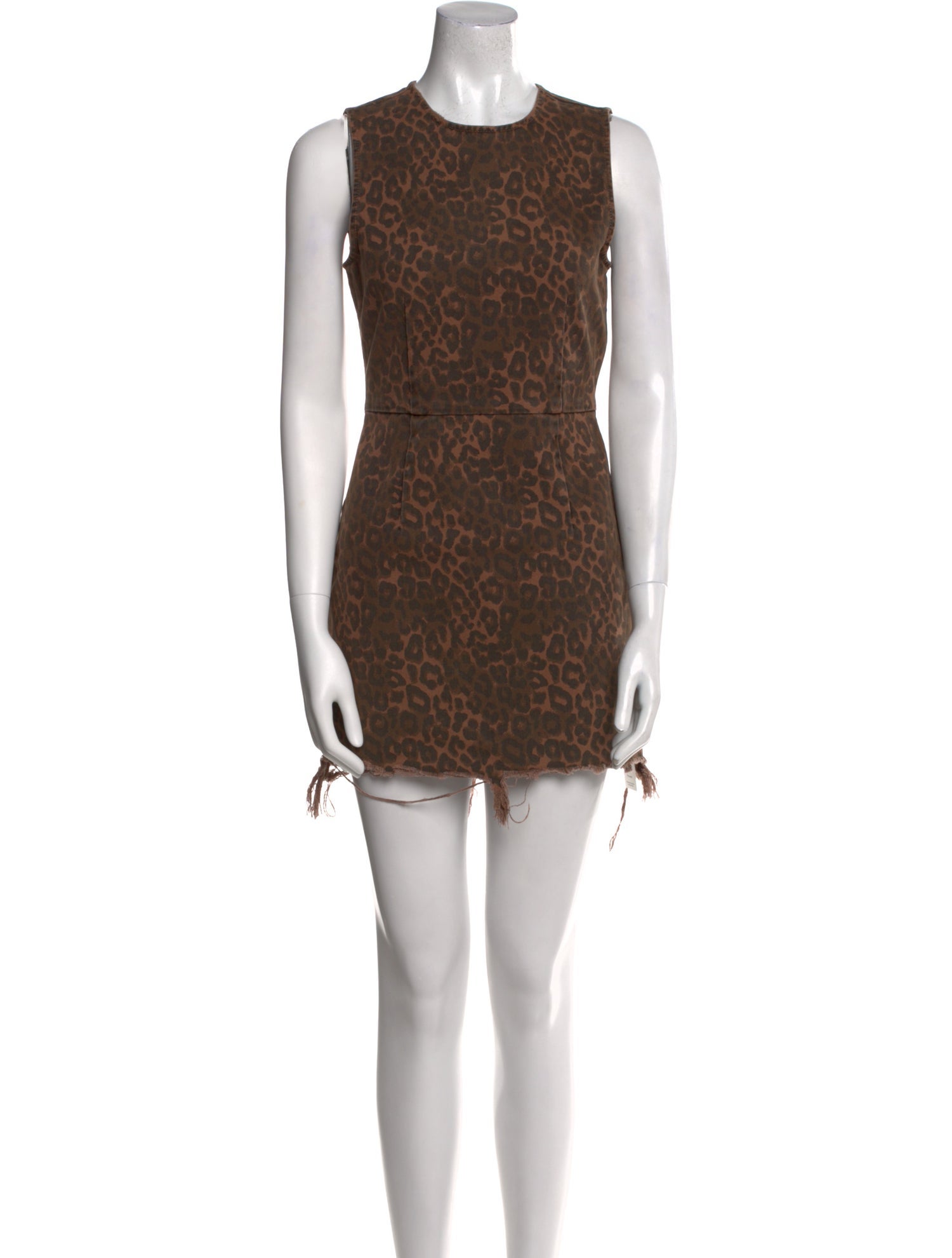 Alexander Wang Animal Print Mini Dress