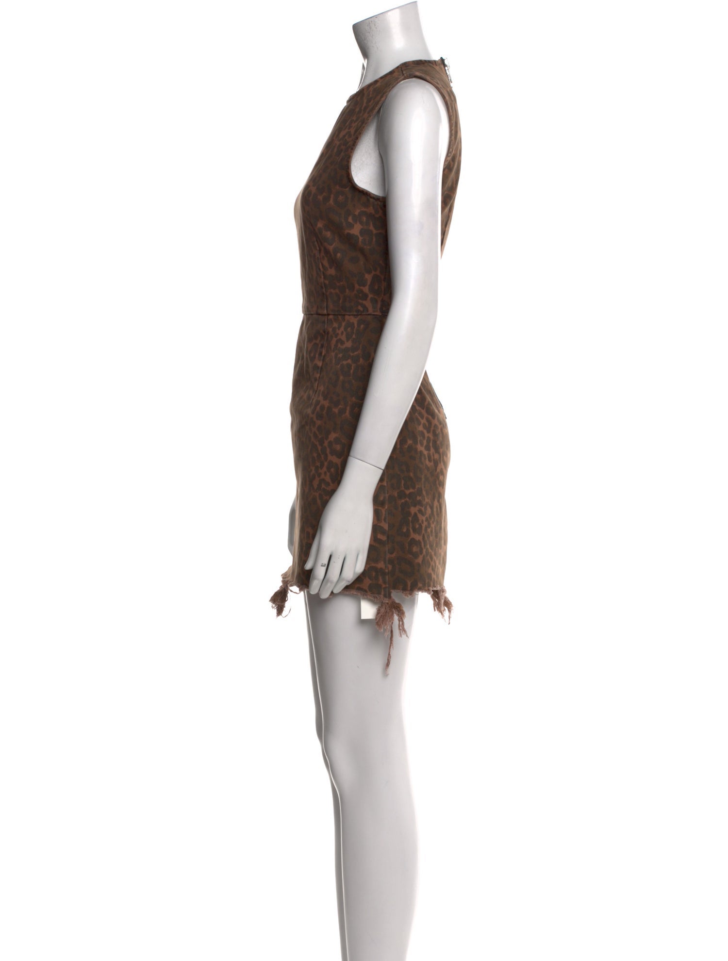 Alexander Wang Animal Print Mini Dress