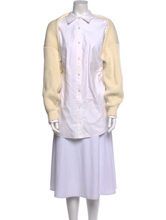 Alexander Wang Colorblock Pattern Long Sleeve Tunic