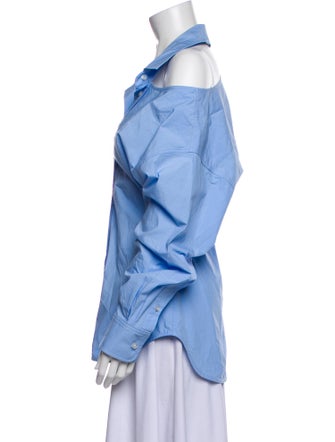 Alexander Wang Long Sleeve Button-Up Top