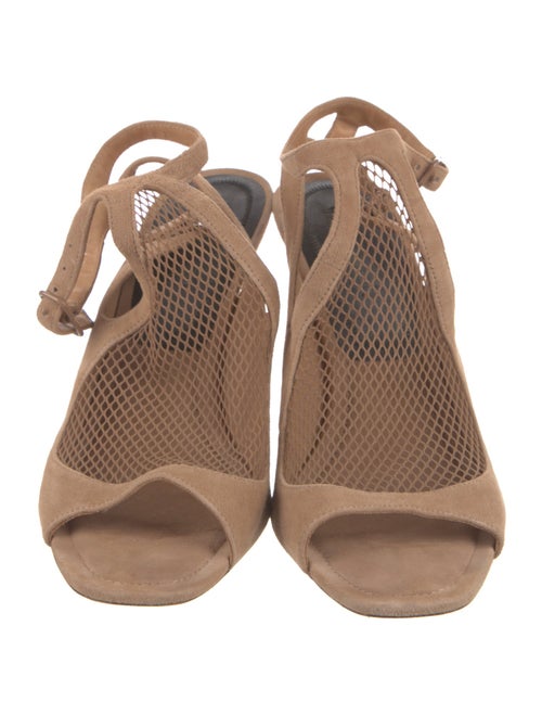 Alexander Wang Suede Mesh Accents Sandals