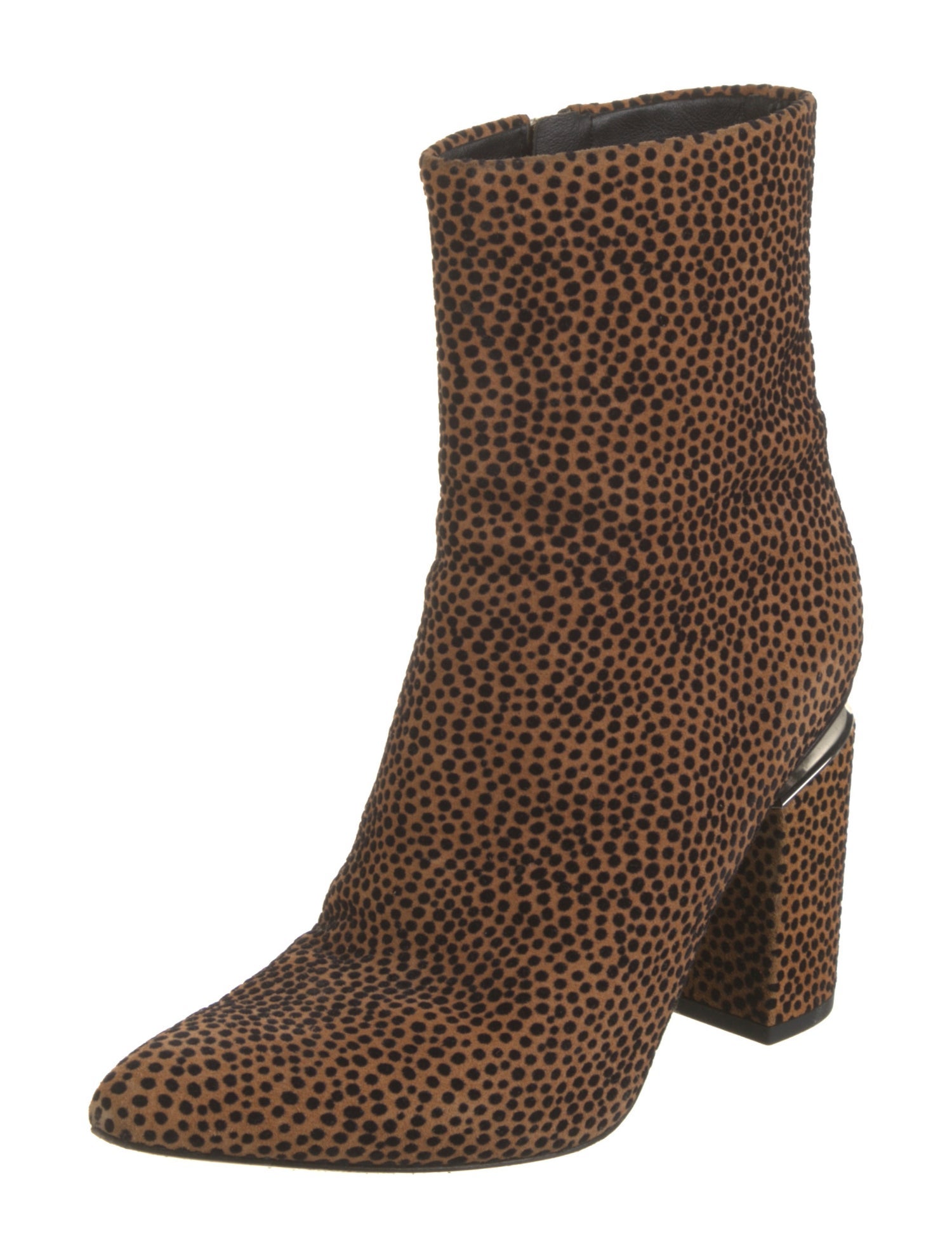 Alexander Wang Suede Animal Print Sock Boots