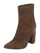 Alexander Wang Suede Animal Print Sock Boots