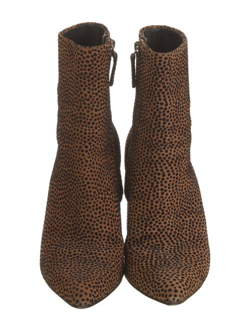 Alexander Wang Suede Animal Print Sock Boots