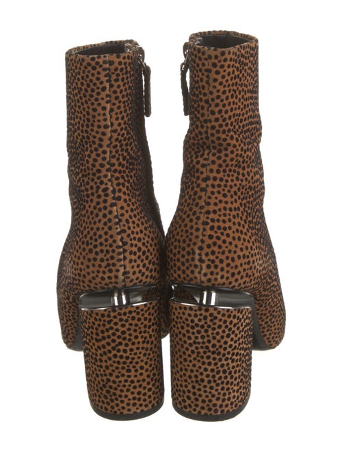 Alexander Wang Suede Animal Print Sock Boots