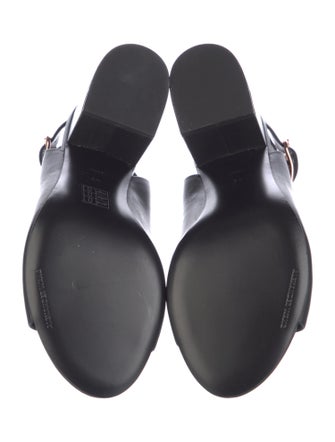 Alexander Wang Leather Cutout Accent Slingback Sandals