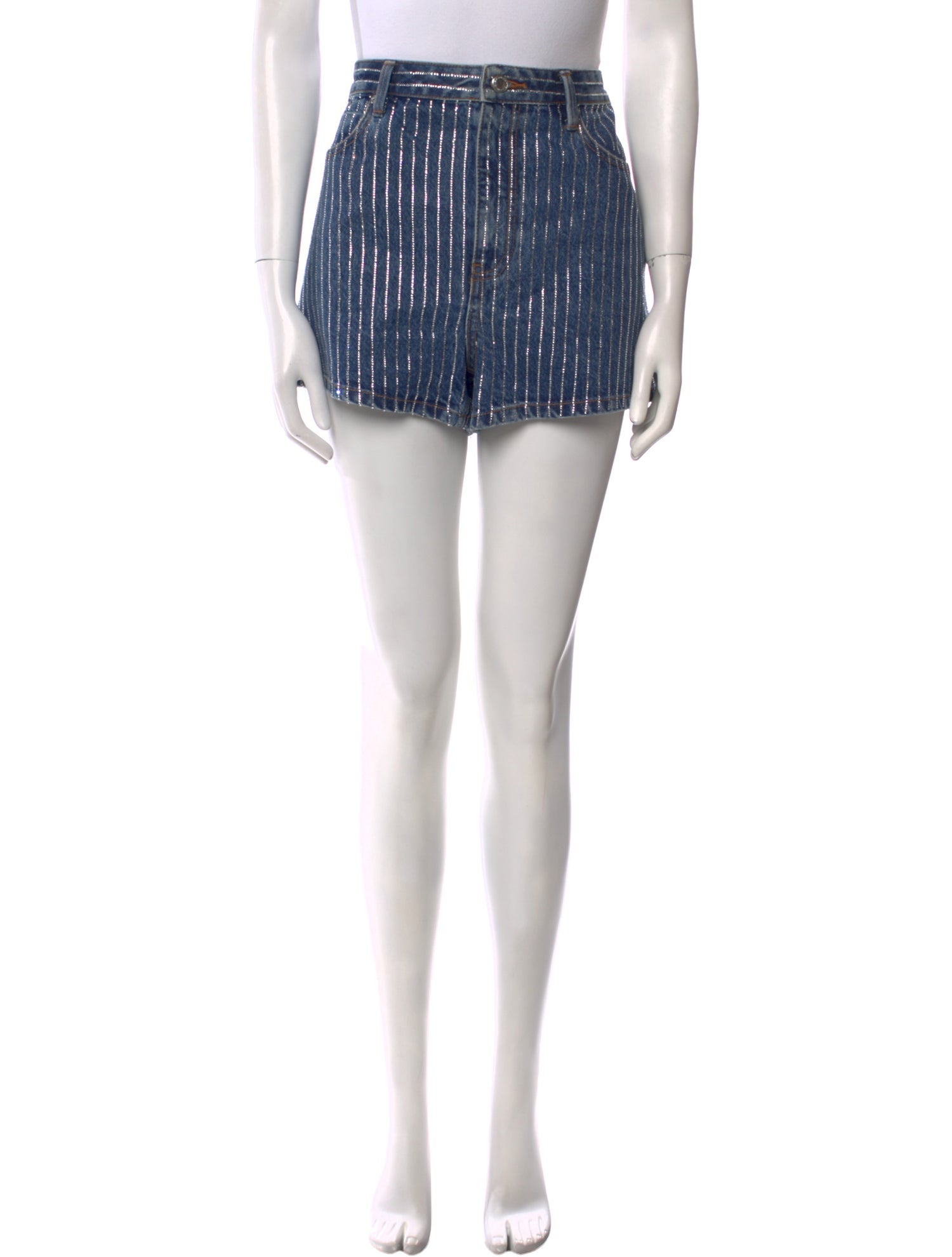 Alexander Wang Striped Mini Shorts