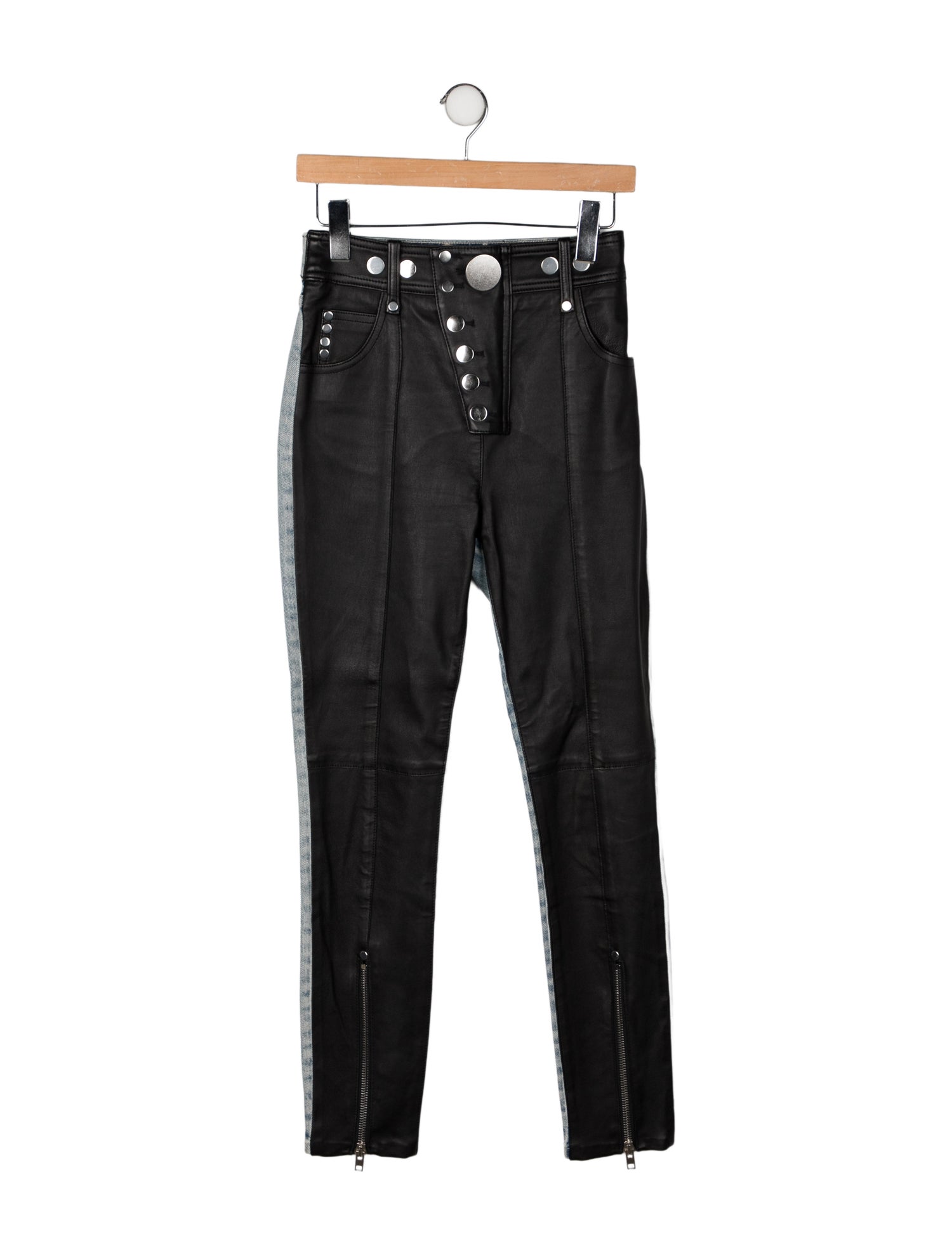 Alexander Wang Lamb Leather Skinny Leg Pants