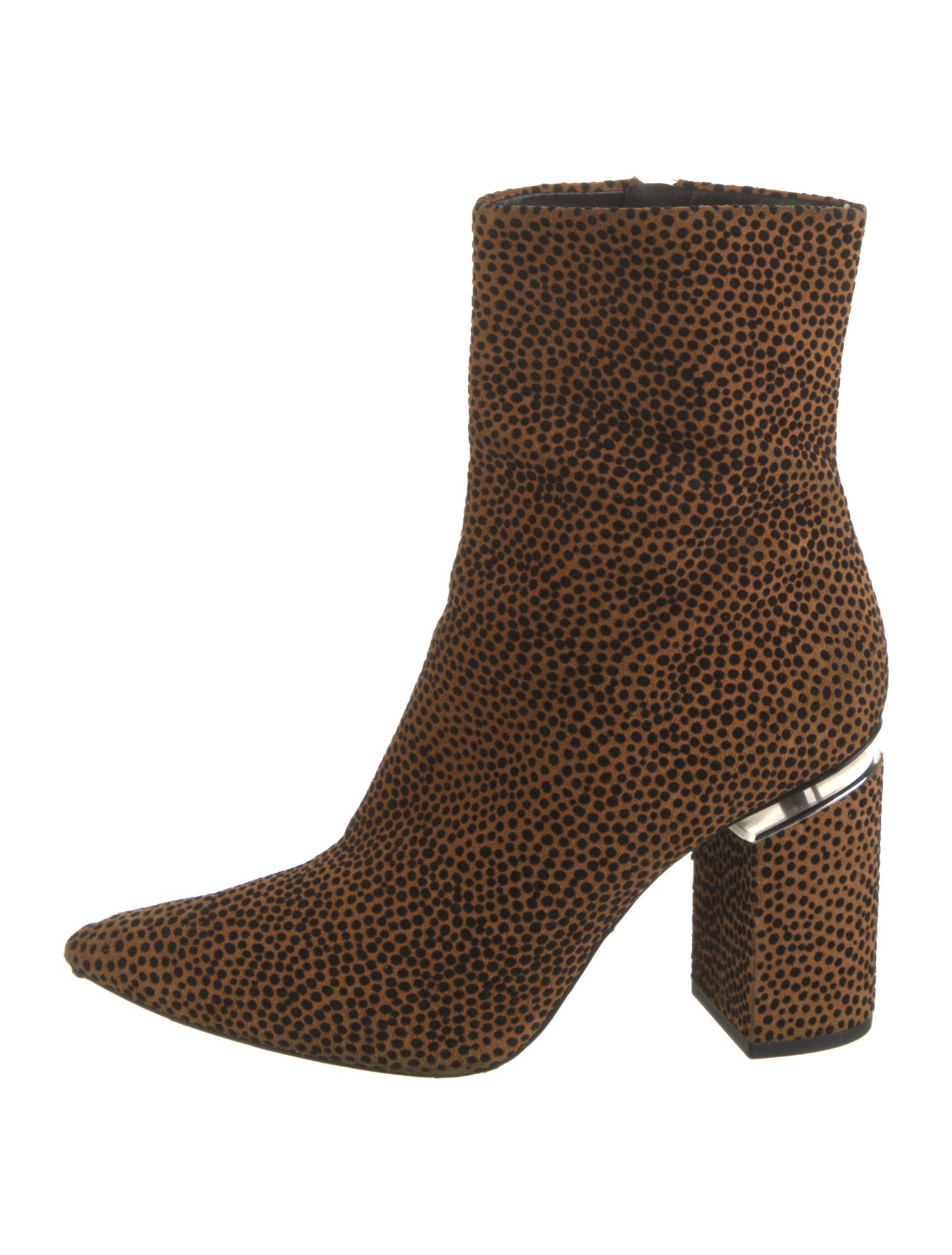 Alexander Wang Suede Animal Print Sock Boots