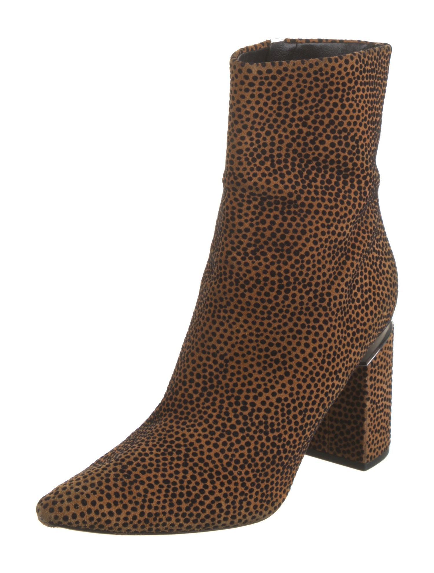 Alexander Wang Suede Animal Print Sock Boots