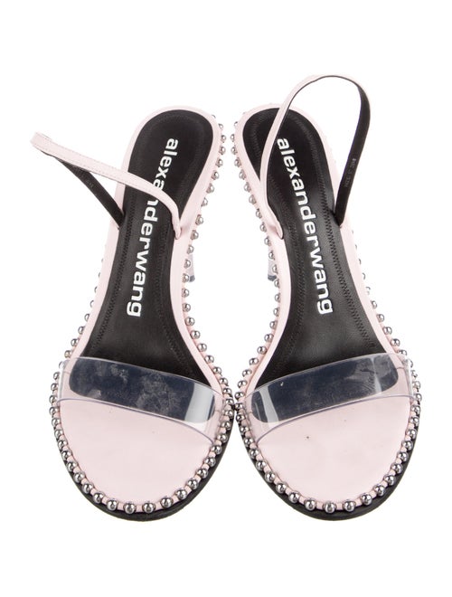 Alexander Wang Leather Studded Accents Slingback Sandals