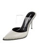 Alexander Wang Patent Leather Studded Accents Mules