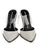 Alexander Wang Patent Leather Studded Accents Mules